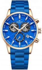 Zegarek Giewont Zegarek Męski Chronograph Sapphire Niebieski GW4580-B5. Niebieskie zegarki męskie Giewont, bez wzorów. Za 223.20 zł.