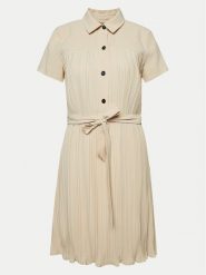 DKNY Sukienka koszulowa DD4A1351 Beżowy Regular Fit. Brązowe sukienki damskie DKNY, bez wzorów, z syntetyku, bez kołnierzyka, bez ramiączek, koszulowe. Za 1,209.00 zł.