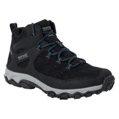 Damskie Buty Do Chodzenia Edgepoint IV Mid Cut. Czarne obuwie trekkingowe damskie Regatta, z materiału, bez zapięcia. Za 296.99 zł.