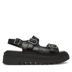 Sandały G-Star. Czarne sandały damskie G-Star, bez wzorów, bez obcasa, na płaskiej podeszwie, bez zapięcia. Za 179.99 zł.