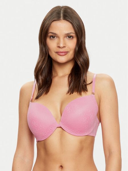 Guess Biustonosz push-up O5RC12 KCLB0 Różowy. Czerwone biustonosze Guess, z aplikacjami, z syntetyku. Za 129.99 zł.