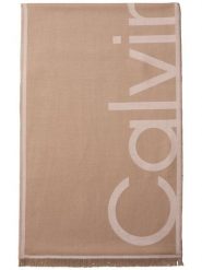 Calvin Klein Szalik Kobiety wiskoza brązowy|beżowy, ONE SIZE. Brązowe szaliki damskie Calvin Klein, bez wzorów, z wiskozy. Za 249.95 zł.