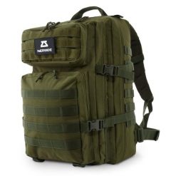 NERSIDE Plecak Kinman 45L zielony. Zielone plecaki męskie NERSIDE, z aplikacjami, z materiału, militarne. Za 150.05 zł.