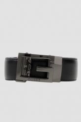GUESS Czarny męski pasek Pant Belt H35, Rozmiar M. Czarne paski męskie Guess, z jeansu, eleganckie. Za 349.99 zł.