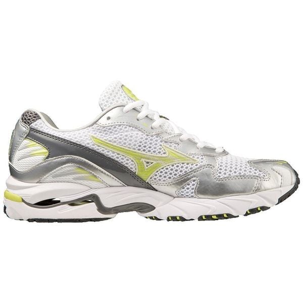 Buty sportowe Mizuno Wave 10 Srebrne. Białe buty sportowe męskie Mizuno, bez wzorów, z materiału, bez zapięcia, do biegania, mizuno wave. W wyprzedaży za 604.50 zł.