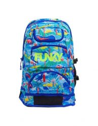 Plecak sportowy FUNKY Elite Squad Duuude. Niebieskie plecaki męskie Funky Trunks, bez wzorów, z tkaniny, sportowe. Za 291.98 zł.