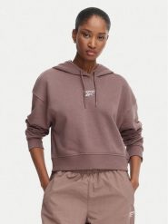 Reebok Bluza Ilona RK25712CCW Brązowy jasny Regular Fit. Brązowe bluzy damskie Reebok, s, bez wzorów, z syntetyku, bez ramiączek, bez kaptura. Za 199.99 zł.