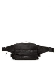 Guess Saszetka nerka HMASNC P5337 Czarny. Czarne saszetki i nerki męskie Guess, z aplikacjami, z materiału. Za 359.99 zł.
