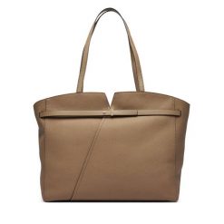 Torebka BOSS. Brązowe shopperki damskie Boss, bez wzorów, bez dodatków. Za 1,849.00 zł.