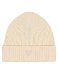 Guess Czapka V6BZ08 Z1715 Kremowy. Białe czapki damskie Guess, na zimę, z aplikacjami, z wiskozy. Za 154.99 zł.
