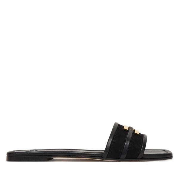 Klapki Elisabetta Franchi. Czarne klapki damskie Elisabetta Franchi, bez wzorów, bez obcasa, bez zapięcia. Za 1,494.99 zł.