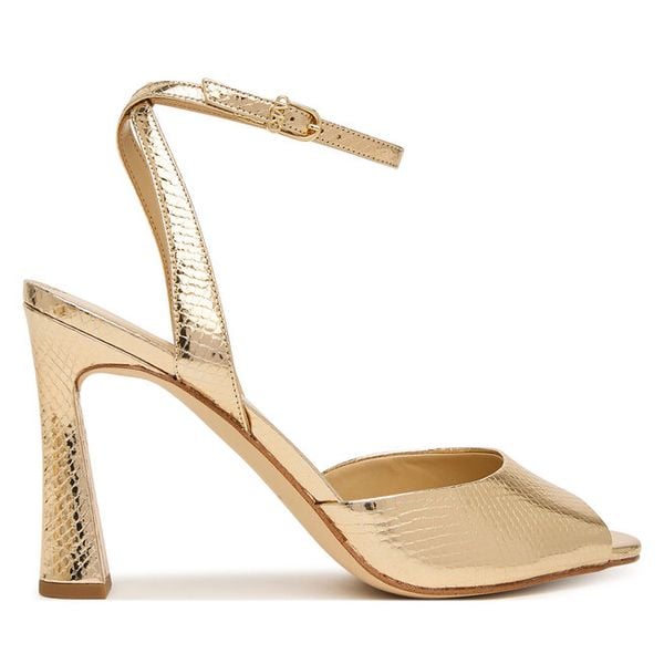 Sandały MICHAEL Michael Kors. Żółte sandały damskie MICHAEL Michael Kors, bez wzorów, bez obcasa, na słupku, bez zapięcia. Za 483.99 zł.