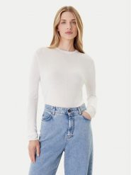 Calvin Klein Sweter LV044C339G Écru Regular Fit. Swetry nierozpinane damskie Calvin Klein, l, bez wzorów, z wiskozy, bez kołnierzyka, bez ramiączek. Za 309.99 zł.