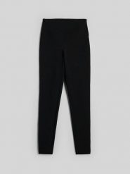 4F Legginsy dzianinowe damskie - czarne S. Czarne legginsy damskie 4F, bez wzorów, z bawełny. Za 129.99 zł.