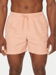 Calvin Klein Swimwear Szorty kąpielowe KM0KM01166 Koralowy Regular Fit. Pomarańczowe kąpielówki męskie Calvin Klein Swimwear, bez wzorów, z syntetyku. Za 189.99 zł.