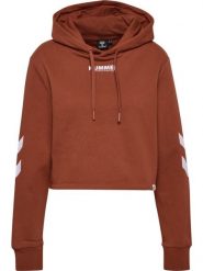 Sweat damska bluza z kapturem Hummel Legacy. Brązowe bluzy damskie Hummel, na zimę, xs, bez wzorów, z bawełny, klasyczne, bez ramiączek, z kapturem. Za 178.00 zł.