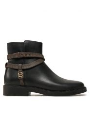 MICHAEL Michael Kors Botki 40F4ABME7L Czarny. Czarne botki damskie MICHAEL Michael Kors, bez wzorów, ze skóry, bez obcasa, na płaskiej podeszwie, bez zapięcia. Za 599.99 zł.