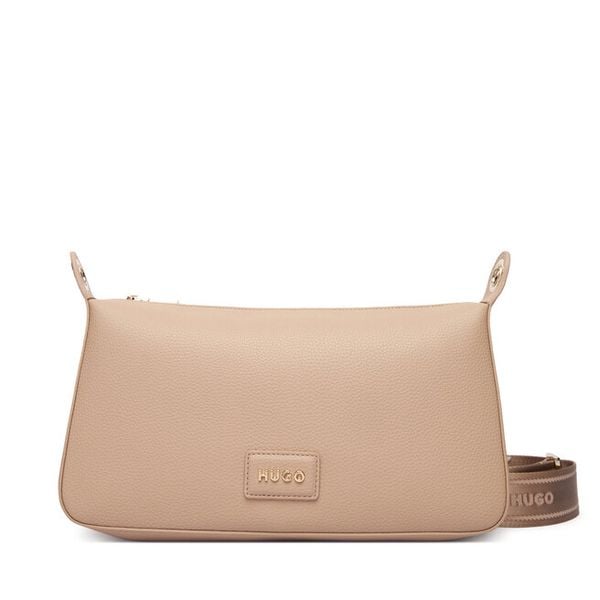Torebka HUGO. Brązowe listonoszki damskie Hugo, bez wzorów, bez dodatków. Za 699.99 zł.