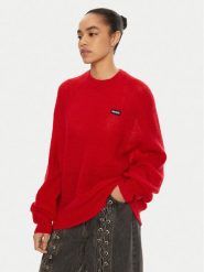 ROTATE Sweter 113769 Czerwony Regular Fit. Czerwone swetry nierozpinane damskie ROTATE, bez wzorów, z syntetyku, bez kołnierzyka, bez ramiączek. Za 799.99 zł.