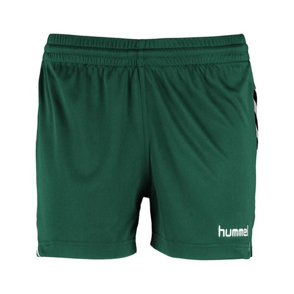 Spodenki damskie sportowe Hummel Authentic Charge Poly Shorts. Zielone obuwie sportowe damskie Hummel, bez wzorów, bez zapięcia, na fitness i siłownię. Za 49.00 zł.