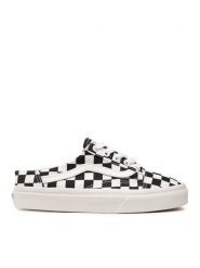Vans Klapki Old Skool Mule VN0A4P3Y5GU1 Biały. Białe klapki damskie Vans, bez wzorów, z materiału, bez obcasa, bez zapięcia. Za 259.99 zł.