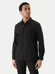 Calvin Klein Koszula LV04LF108G Czarny Classic Fit. Czarne koszule męskie Calvin Klein, m, bez wzorów, z syntetyku, bez kołnierzyka, bez ramiączek. Za 449.99 zł.