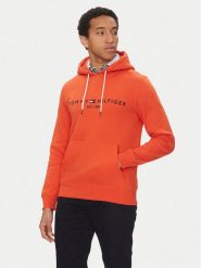 Tommy Hilfiger Bluza Logo MW0MW11599 Pomarańczowy Regular Fit. Brązowe bluzy męskie Tommy Hilfiger, m, bez wzorów, z bawełny, bez ramiączek, bez kaptura. Za 369.99 zł.