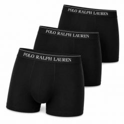 Bokserki męskie Polo Ralph Lauren 3-pak komplet czarne bawełniane. Czarne bokserki męskie Ralph Lauren, bez wzorów, z bawełny. Za 129.00 zł.