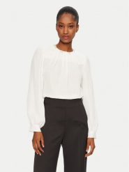 Rinascimento Bluzka CFC0019769002 Biały Regular Fit. Białe bluzki damskie Rinascimento, m, bez wzorów, z syntetyku, bez kołnierzyka, bez ramiączek. Za 239.99 zł.