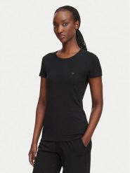 Emporio Armani Underwear T-Shirt EW002904 AF25589 UC001 Czarny Regular Fit. Czarne t-shirty damskie Emporio Armani Underwear, xl, bez wzorów, z bawełny, bez kołnierzyka, bez ramiączek. Za 244.99 zł.