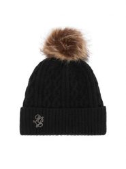 Liu Jo Czapka 2F6008 MA33S Czarny. Czarne czapki damskie Liu Jo, na zimę, bez wzorów. Za 249.99 zł.