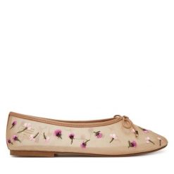 Baleriny Aldo. Brązowe balerinki damskie Aldo, bez wzorów, bez obcasa, bez zapięcia. Za 219.99 zł.
