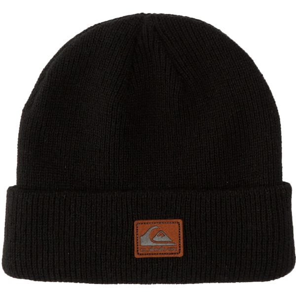 Czapka dla dorosłych Beanie. Czarne czapki damskie Quiksilver, bez wzorów, z materiału, sportowe. Za 109.99 zł.