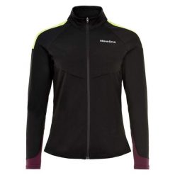 Kurtka damska Newline Comfort. Czarne kurtki sportowe damskie Newline, l, bez wzorów, z materiału, bez ramiączek, bez kaptura, trekkingowe. Za 382.60 zł.