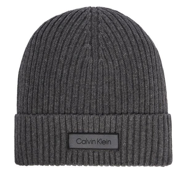 Czapka Calvin Klein. Szare czapki męskie Calvin Klein, na zimę, bez wzorów. Za 169.99 zł.