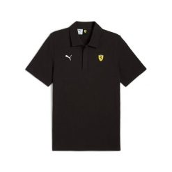 Polo Puma Ferrari Sportswear. Czarne koszulki sportowe męskie Puma, m, bez wzorów, bez ramiączek. Za 212.50 zł.