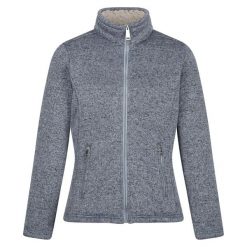 Damska/kobieca Bluza Polarowa Razia II Bonded Full Zip Fleece Jacket. Białe bluzy damskie Regatta, na zimę, bez wzorów, z polaru, sportowe, bez ramiączek, bez kaptura. Za 122.99 zł.