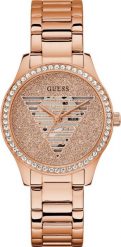 Zegarek Guess Zegarek damski Guess GW0605L3 różowe złoto. Czerwone zegarki damskie Guess, złote. Za 692.00 zł.