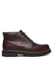 Timberland Trzewiki Britton Road Waterproof Chukka TB0A69TWEIW1 Bordowy. Czerwone botki męskie Timberland, bez wzorów, ze skóry, bez obcasa, bez zapięcia. Za 679.99 zł.