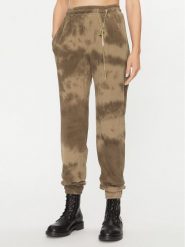 Pinko Spodnie dresowe UNIQUENESS Colorare 1Q10AW 8641 Brązowy Regular Fit. Brązowe spodnie dresowe damskie Pinko, bez wzorów, z bawełny. Za 1,409.00 zł.