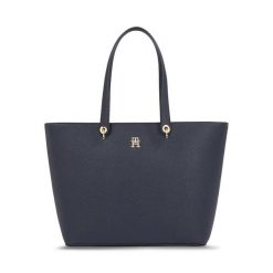 Torebka Tommy Hilfiger. Niebieskie torebki do ręki damskie Tommy Hilfiger, bez wzorów, bez dodatków. Za 499.99 zł.