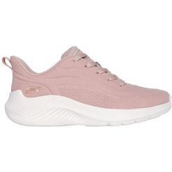 Buty sportowe damskie Skechers Bobs Squad Waves jus. Czerwone obuwie sportowe damskie Skechers, bez wzorów, bez zapięcia. W wyprzedaży za 290.00 zł.