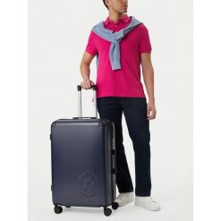 Walizka duża Beverly Hills Polo Club. Niebieskie walizki damskie Beverly Hills Polo Club, bez wzorów, duże. Za 399.99 zł.