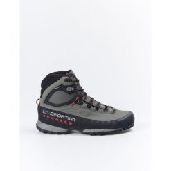 Buty trekkingowe męskie La Sportiva La Tx 5 Gtx Nubuckleder. Szare buty zimowe męskie La Sportiva, bez wzorów, z materiału, bez obcasa, bez zapięcia. Za 941.22 zł.