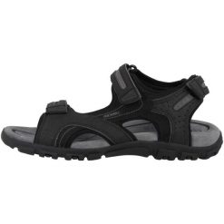 Sandały Geox Model Uomo Sandal Strada Kolor Czarny. Czarne sandały męskie Geox, na lato, bez wzorów, bez zapięcia. Za 312.99 zł.
