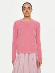 Weekend Max Mara Sweter Arsenio 2515361081 Różowy Regular Fit. Czerwone swetry nierozpinane damskie Weekend Max Mara, xl, bez wzorów, z bawełny, bez kołnierzyka, bez ramiączek. Za 709.99 zł.