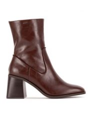 MEXX Botki MI001714643W Brązowy. Brązowe botki damskie Mexx, bez wzorów, z materiału, bez obcasa, na słupku, bez zapięcia. Za 379.99 zł.