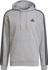 Adidas Bluza męska adidas Essentials Fleece 3-Stripes Hoodie szara GK9084. Szare bluzy męskie Adidas, m, bez wzorów, bez kaptura. Za 222.25 zł.