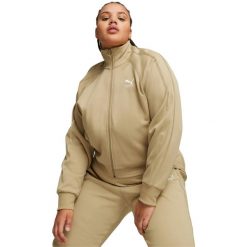 Kurtka Puma T7 Track Jacket, Kobiety. Brązowe kurtki sportowe damskie Puma, xl, bez wzorów, z bawełny, bez ramiączek, bez kaptura, trekkingowe. Za 390.00 zł.
