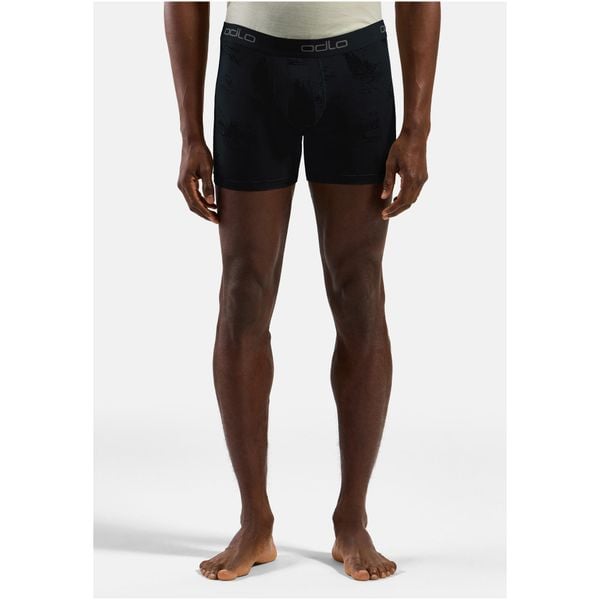 Bokserki męskie Odlo ACTIVE F-DRY GRAPHIC 2 PACK. Czarne bokserki męskie ODLO, bez wzorów. W wyprzedaży za 269.99 zł.
